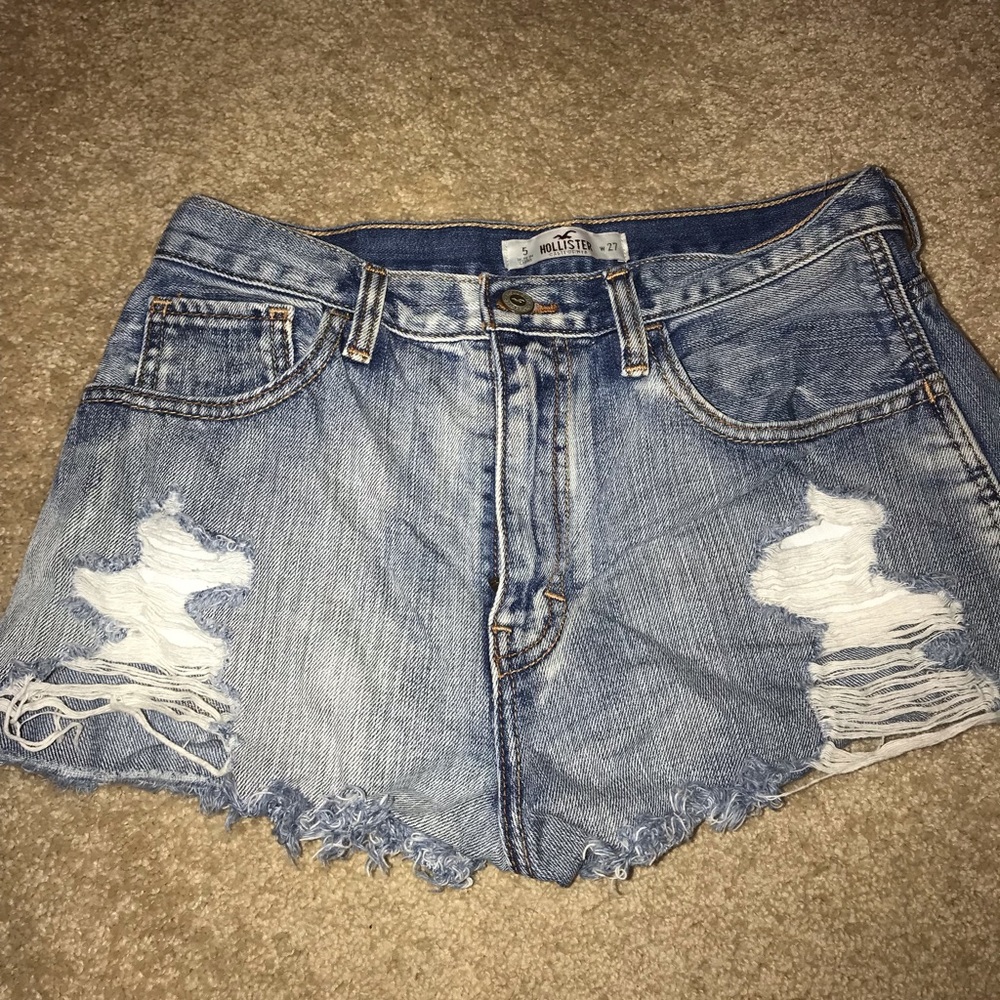 Distressed Hollister shorts